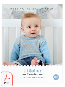 West Yorkshire Spinners Lil Sailor Sweater in Bo Peep 4ply Knitting Pattern
