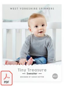 West Yorkshire Spinners Tiny Treasures Sweater in Bo Peep 4ply - Knitting Pattern