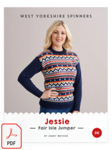 West Yorkshire Spinners Jessie Fair Isle Jumper in Bo Peep DK - Knitting Pattern
