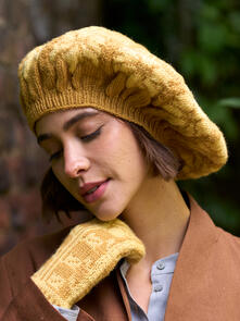 West Yorkshire Spinners Morris DK - Arcadia Beret & Mittens - Knitting Pattern