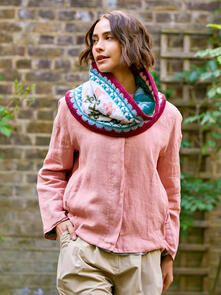 West Yorkshire Spinners Morris DK -  Golden Lily Reversible Cowl - Knitting Pattern