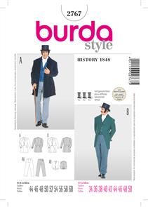 Burda Style B2767 History 1848 Costume Sewing Pattern