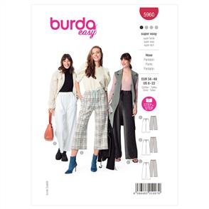 Burda Pattern 5960 Misses' Pants