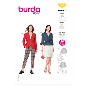Burda Pattern 6100 Misses Jacket