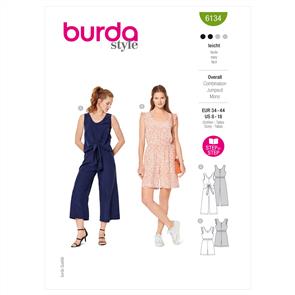 Burda Pattern 6134 Misses' Jumpsuits