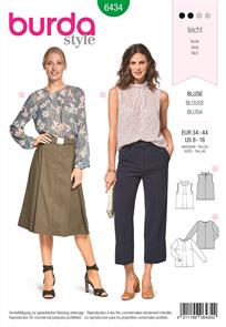 Burda Style Pattern B6434 Women's Feminine Blouses