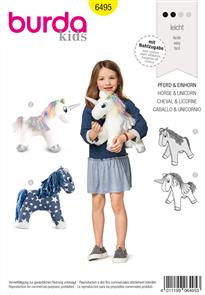 Burda B6495 Stuffed Animal Horse One Size