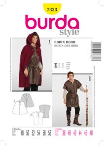 Burda Style Pattern 7333 Men's Robin Hood Costume