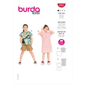 Burda Pattern 9282 Children's Top & Dress