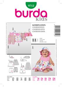 Burda Pattern 9712 Coordinates