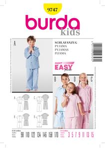 Burda Pattern 9747 Pyjamas