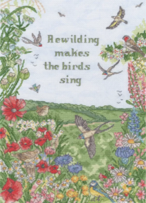 Bothy Threads Cross Stitch Kit - Amanda Loverseed's Rewild and Sing