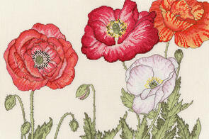 Bothy Threads Cross Stitch Kit - Poppy Blooms