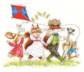 Bothy Threads Cross Stitch Kit - Let's Fly a Kite