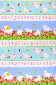 Michael Miller Sheep Leap Stripe Sky