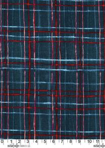 Michael Miller Cosmos /Laura Gunn Blue Skinny Plaid