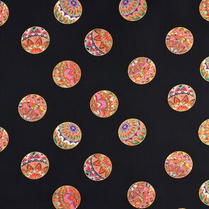 Michael Miller Black Mari (Metallic) Black Mari Metallic