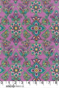 Michael Miller Catching Dreams (Metallic) Paisley Moon - Quartz Metallic