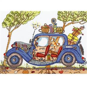 Bothy Threads Cut Thru' Vintage Car - Cross Stitch Kit