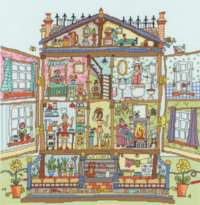 Bothy Threads Cross Stitch Kit - Cut Thru' Dolls House