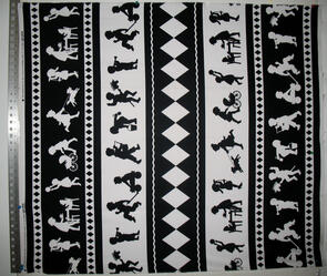 Michael Miller Silo Kids | Black & White Black Silo Kids Border