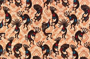 Michael Miller Southwest Cream Dancing Kokopelli