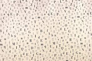 Michael Miller Piccolo Alfabeto Cream