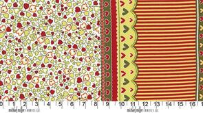 Michael Miller Pixies Yellow Flower Hearts Border