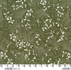 Michael Miller Pixies Olive Paisley Wings