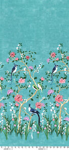 Michael Miller Chinoiserie Chinoiserie Border - Turq