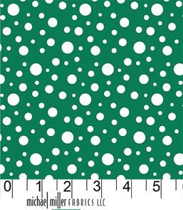 Michael Miller A Gnome To Fa La Snow Balls Green