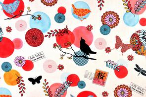 Michael Miller Flights Of Fancy /Paula Prass Summer Par Avion