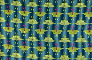 Michael Miller Flaura & Fauna /Patty Young Turq Luna Moth