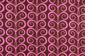 Michael Miller Pretty Birds /Pillow & Maxfield Twirling Tendrils - Brown