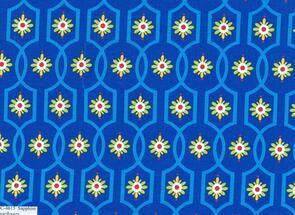 Michael Miller Gypsy Bandana /Pillow & Maxfield Moonflower - Sapphire