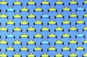 Michael Miller Retro /Tamara Kate Blue Gentlemen Start Your Engines