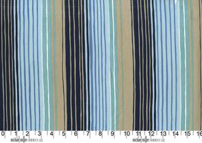 Michael Miller Sandpipers /Sarah Campbell Navy Tideline Stripe