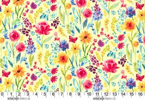 Michael Miller Garden Party Yellow Meadow Menagerie