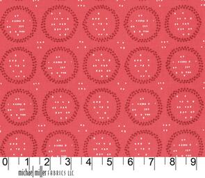 Michael Miller In Bloom /Sandra Clemons Sunburst - Coral