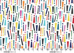 Michael Miller Hello /Swirly Girls Design Get To The Point! - Multi