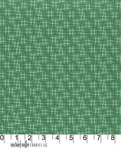 Michael Miller Hello | Christmas /Swirly Girls Design Hashtag Texture - Green