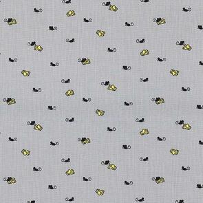 Michael Miller Paw Prints For Aspca Mighty Mouse Gray