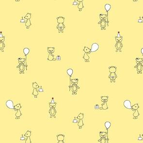 Michael Miller Celebrate /Sandra Clemons Bear Cubs Lemon