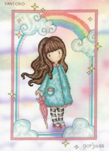Bothy Threads Cross Stitch Kit - Gorjuss Rainbow Wishes