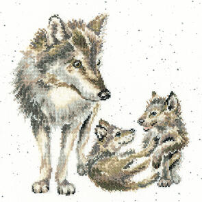 Bothy Threads Cross Stitch Kit - Wolf Pack