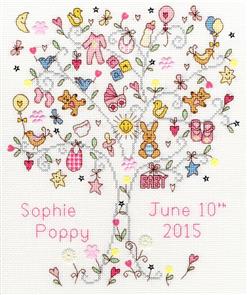 Bothy Threads Love Baby Girl - Cross Stitch Kit