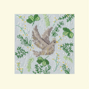 Bothy Threads Cross Stitch Kit - Christmas Card: Scandi Dove