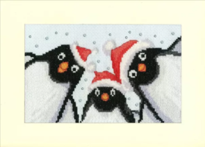 Bothy Threads Cross Stitch Card Kit - Julie Oldham's Penguin Selfie