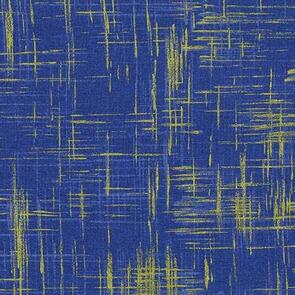 Michael Miller Painters Canvas (Metallic) | Valencia /Laura Gunn Blue Painters Canvas Metallic