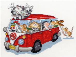 Bothy Threads Cross Stitch Kit - Are we there yet?